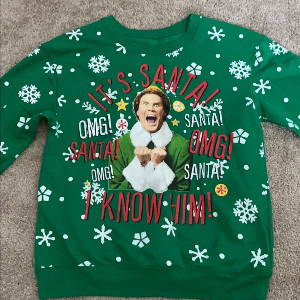 Ugly Christmas sweater with lights